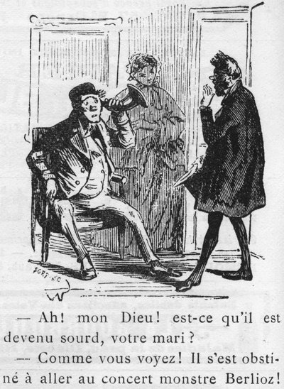 Kreslený film o díle Hectora Berlioze (1803-1869) navržený Nadarem v roce 1856 pro Journal pour rire. od Nadar