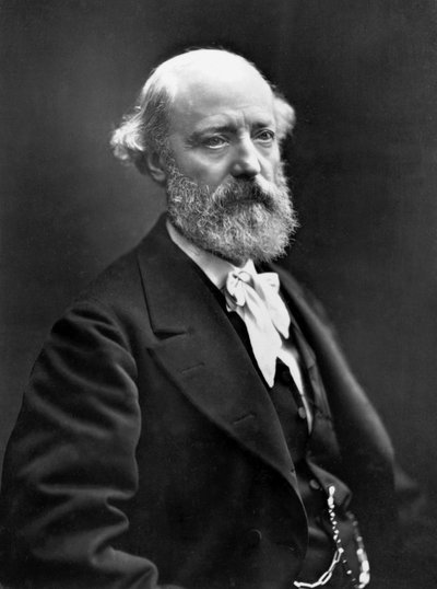 Eugene Viollet-Le-Duc (1814-1879) francouzský architekt, který restauroval mnoho památek (Notre Dame v Paříži, zámek Pierrefonds), foto Nadar (1820-1910) v roce 1878 od Nadar