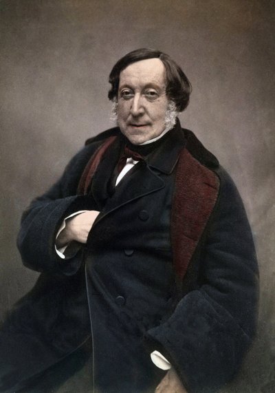 Gioachino (Antonio) Rossini (1792-1868) italský skladatel. po fotografii od Nadara od Nadar