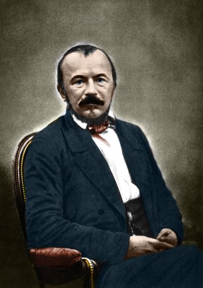 Portrét Gerarda de Nerval Francouzský spisovatel (1808-1855). od Nadar