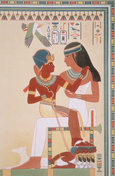 746.c.1. & f.8 Amounoph II a jeho guvernantka z 