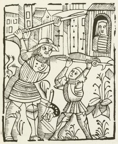 Guy of Warwick (rytina) od (after) English School