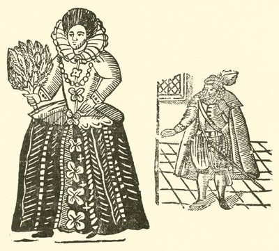 Ilustrace k The Roxburghe Ballads (dřevořez) od (after) English School