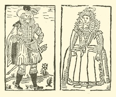 Ilustrace k The Roxburghe Ballads (dřevořez) od (after) English School