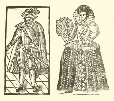 Ilustrace k The Roxburghe Ballads (dřevořez) od (after) English School