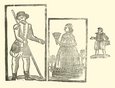 Ilustrace k The Roxburghe Ballads (dřevořez) od (after) English School