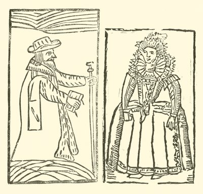 Ilustrace k The Roxburghe Ballads (dřevořez) od (after) English School