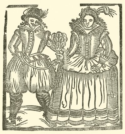 Ilustrace k The Roxburghe Ballads (dřevořez) od (after) English School