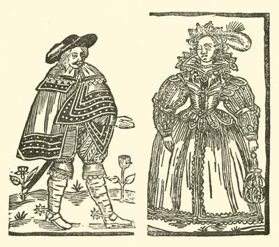 Ilustrace k The Roxburghe Ballads (dřevořez) od (after) English School