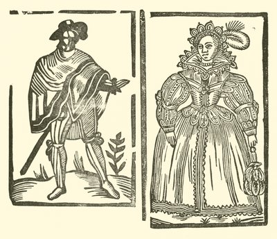 Ilustrace k The Roxburghe Ballads (dřevořez) od (after) English School