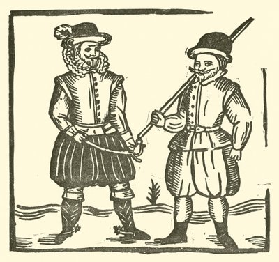 Ilustrace k The Roxburghe Ballads (dřevořez) od (after) English School