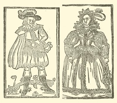 Ilustrace k The Roxburghe Ballads (dřevořez) od (after) English School