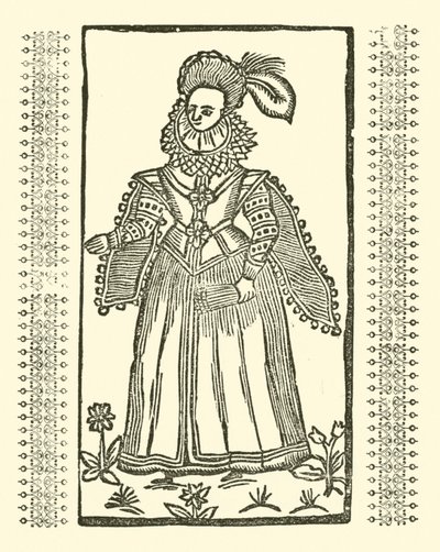 Ilustrace k The Roxburghe Ballads (dřevořez) od (after) English School