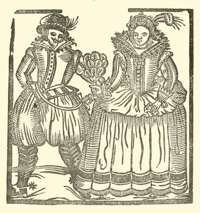 Ilustrace k The Roxburghe Ballads (dřevořez) od (after) English School
