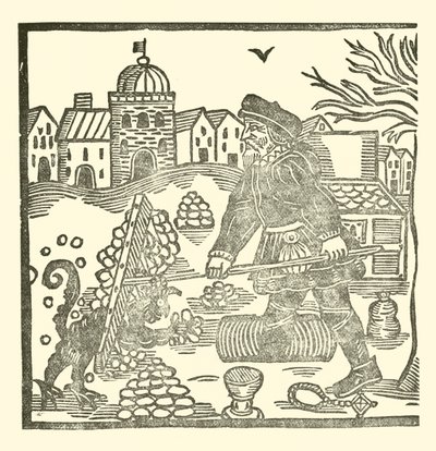 Ilustrace k The Roxburghe Ballads (dřevořez) od (after) English School