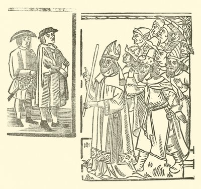 Ilustrace k The Roxburghe Ballads (dřevořez) od (after) English School