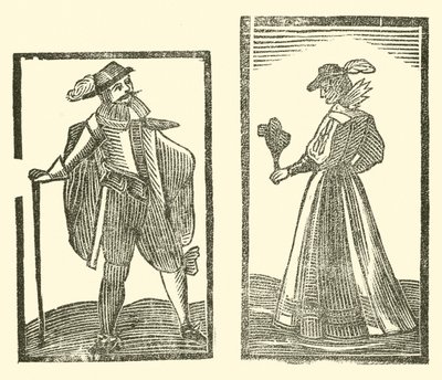 Ilustrace k The Roxburghe Ballads (dřevořez) od (after) English School
