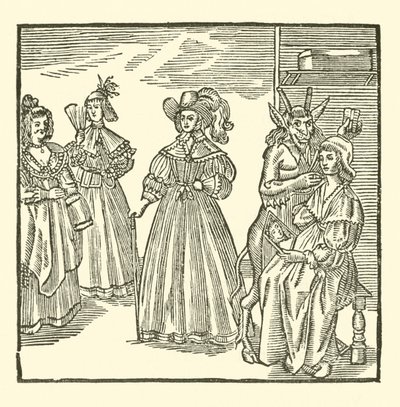 Ilustrace k The Roxburghe Ballads (dřevořez) od (after) English School