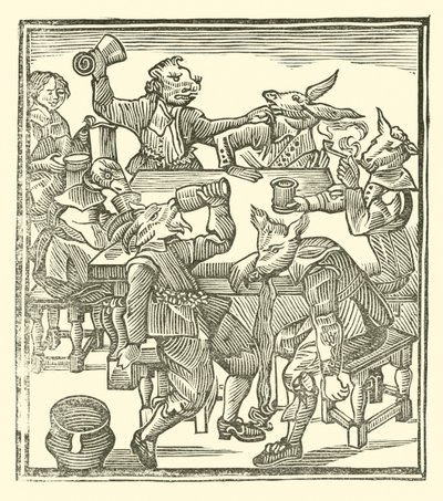 Ilustrace k The Roxburghe Ballads (dřevořez) od (after) English School