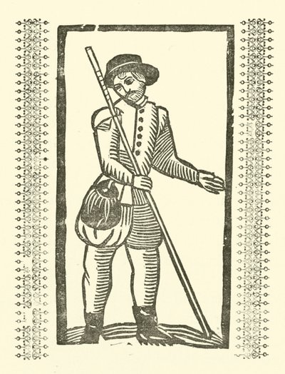 Ilustrace k The Roxburghe Ballads (dřevořez) od (after) English School