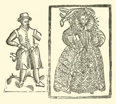 Ilustrace k The Roxburghe Ballads (dřevořez) od (after) English School