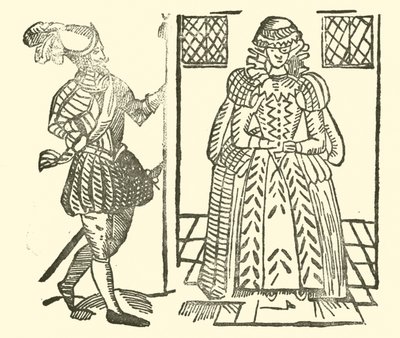 Ilustrace k The Roxburghe Ballads (dřevořez) od (after) English School