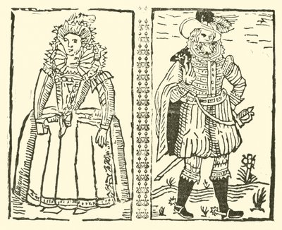Ilustrace k The Roxburghe Ballads (dřevořez) od (after) English School