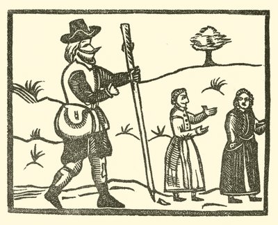 Ilustrace k The Roxburghe Ballads (dřevořez) od (after) English School