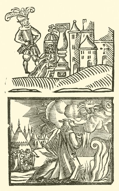 Ilustrace k The Roxburghe Ballads (dřevořez) od (after) English School