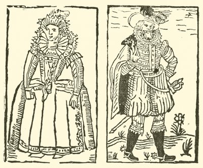 Ilustrace k The Roxburghe Ballads (dřevořez) od (after) English School