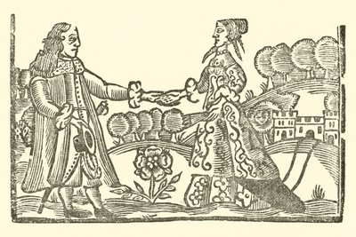 Ilustrace k The Roxburghe Ballads (dřevořez) od (after) English School