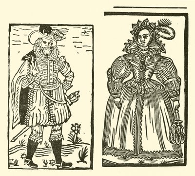 Ilustrace k The Roxburghe Ballads (dřevořez) od (after) English School