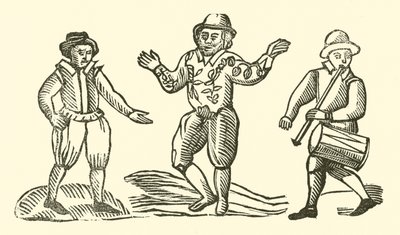 Ilustrace k The Roxburghe Ballads (dřevořez) od (after) English School