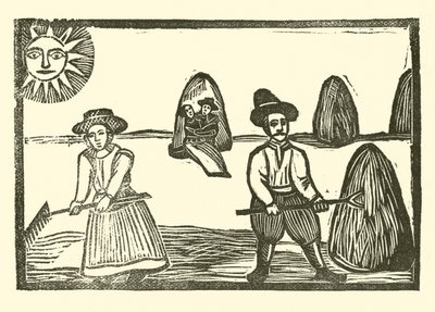 Ilustrace k The Roxburghe Ballads (dřevořez) od (after) English School