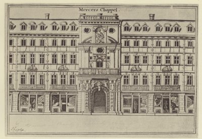Mercersova kaple, c 1694 (litho) od (after) English School