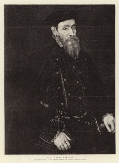 Sir Thomas Gresham (rytina) od (after) English School