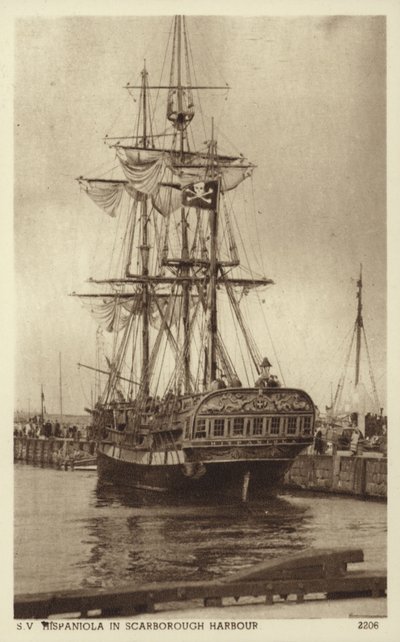 Hispaniola, přístav Scarborough (černobílá fotografie) od (after) English photographer