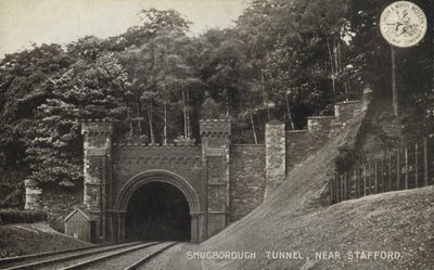 Shugborough Tunnel, poblíž Stafford (černobílá fotografie) od (after) English photographer