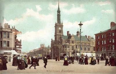 Talbot Square, Blackpool (barevná fotografie) od (after) English photographer