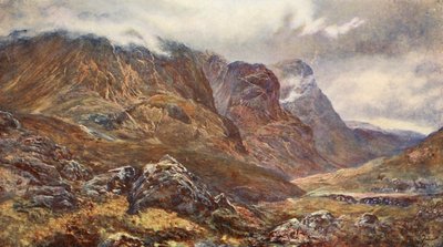 "Tři sestry", Glencoe (barevná litografie) od (after) English photographer