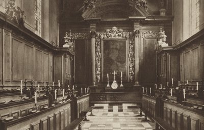 Kaple Trinity College od (after) English photographer