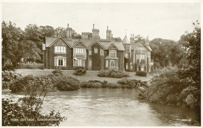 York Cottage, Sandringham (černobílá fotografie) od (after) English photographer
