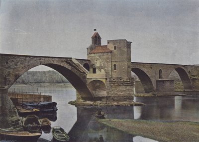 Avignon, Pont Saint-Benezet (barevné foto) od (after) French Photographer
