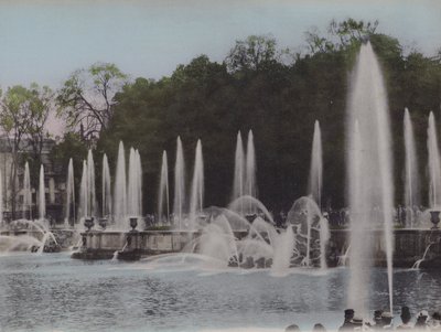 Bassin de Neptune, Neptunova pánev (kolorovaná fotografie) od (after) French Photographer