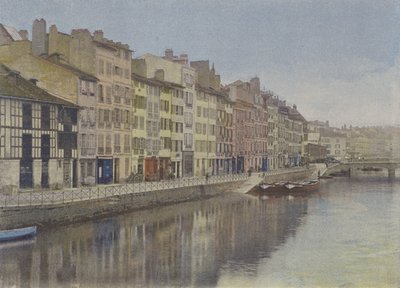 Bayonne, nábřeží Nive (barevné fotografie) od (after) French Photographer