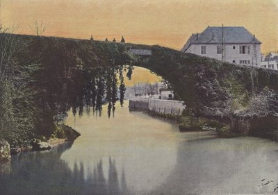 Betharram, Le Pont (barevná fotografie) od (after) French Photographer