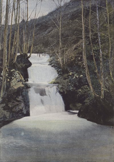Cascade du Benet, pres Murat (barevné foto) od (after) French Photographer