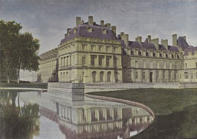 Fontainebleau, nádvoří fontány (barevné foto) od (after) French Photographer