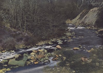 Gorges de la Cere poblíž Laval de Cere (barevné foto) od (after) French Photographer