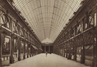 Galerie Orleans v Palais-Royal (černobílá fotografie) od (after) French Photographer